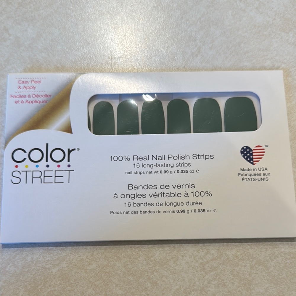 Color Street Green Party Nail Polish Strips
